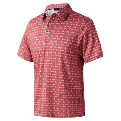 Men's Printed Polo Golf Shirt Pattern