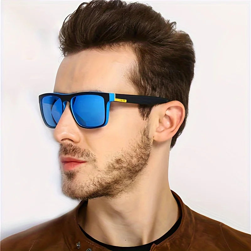 2pcs Square Polarized Sunglasses Anti Glare Sun Shades