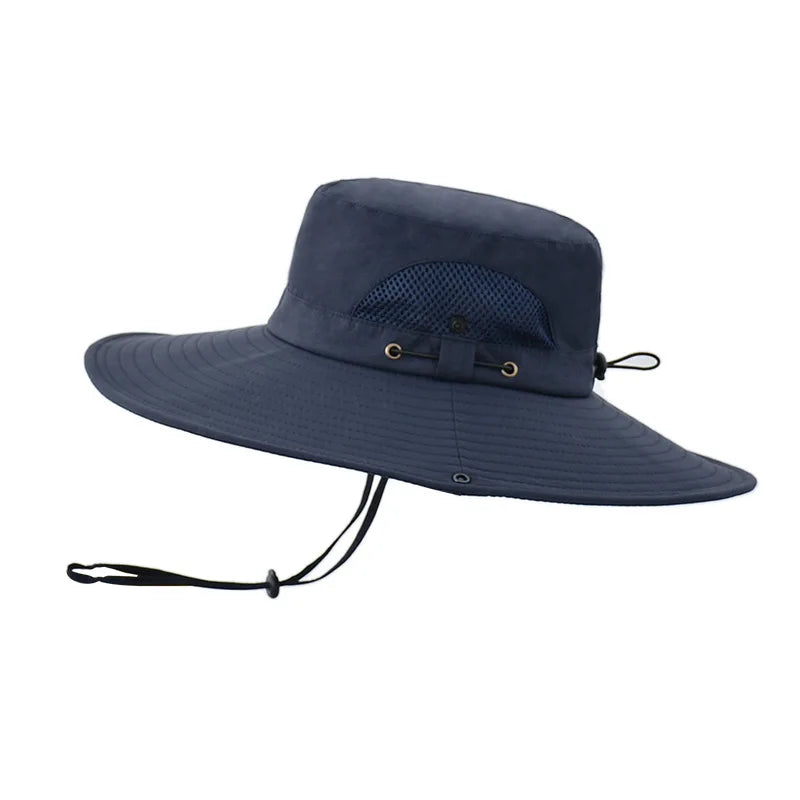 Unisex Wide Brim Bucket Hat for Outdoor Sports