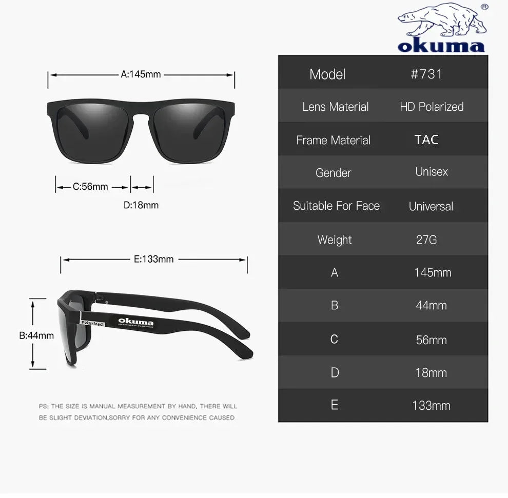 Okuma Polarized Sunglasses UV400 For Men And Women Outdoor