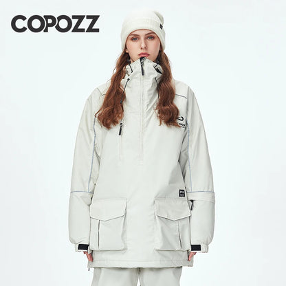 COPOZZ Waterproof Thicken Snow Clothes Unisex Ski Jacket Pants