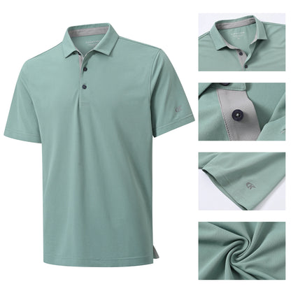 Men's Casual Polo – Short Sleeve Streetwear Shirt for Vacation & Daily Wear