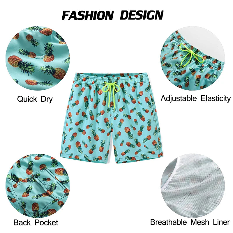 Datifer Summer Hot Sale 2025 Swimming Shorts Mens Polyester