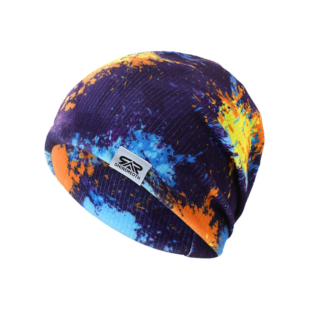 Beanie Winter Hats For Men Warm Colorful Printing Caps