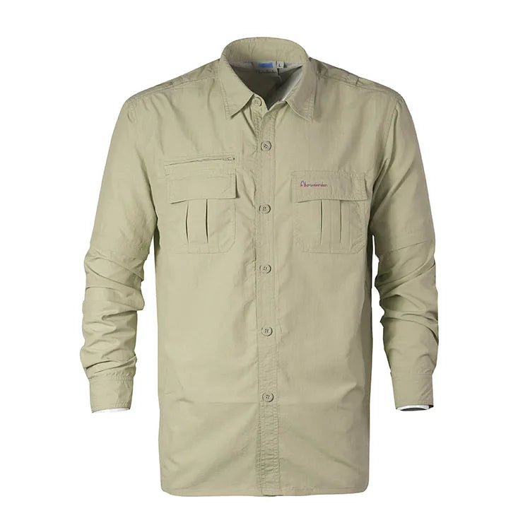 Men Fishing Shirts Fast Dry UPF45 UV Performance Clothing