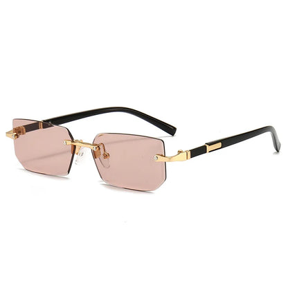 Unisex Rimless Rectangle Fashion Sunglasses