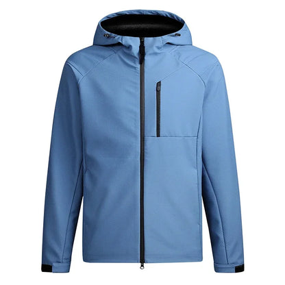 2024 Fleece-Lined Mountain Jacket Men's Outdoor Waterproof Coat