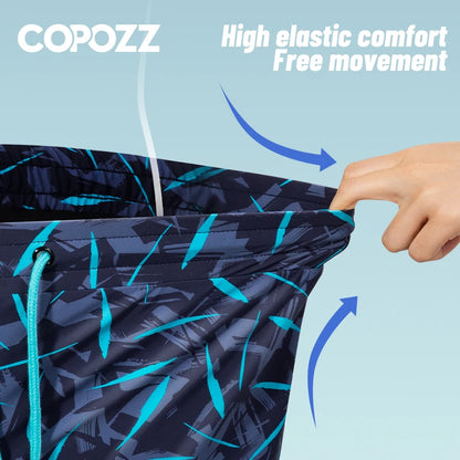 COPOZZ Summer Men's Beach Swimming Trunks Plus Size Swimwear