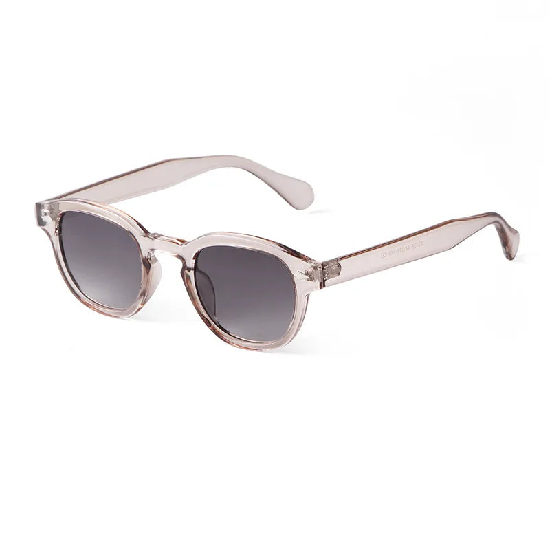 Unisex Vintage Shell Round Sunglasses