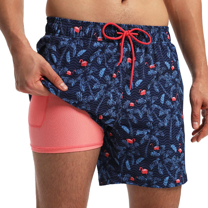 Men's Classic Swim Trunk Beach Shorts Quick Dry Beach Polyester