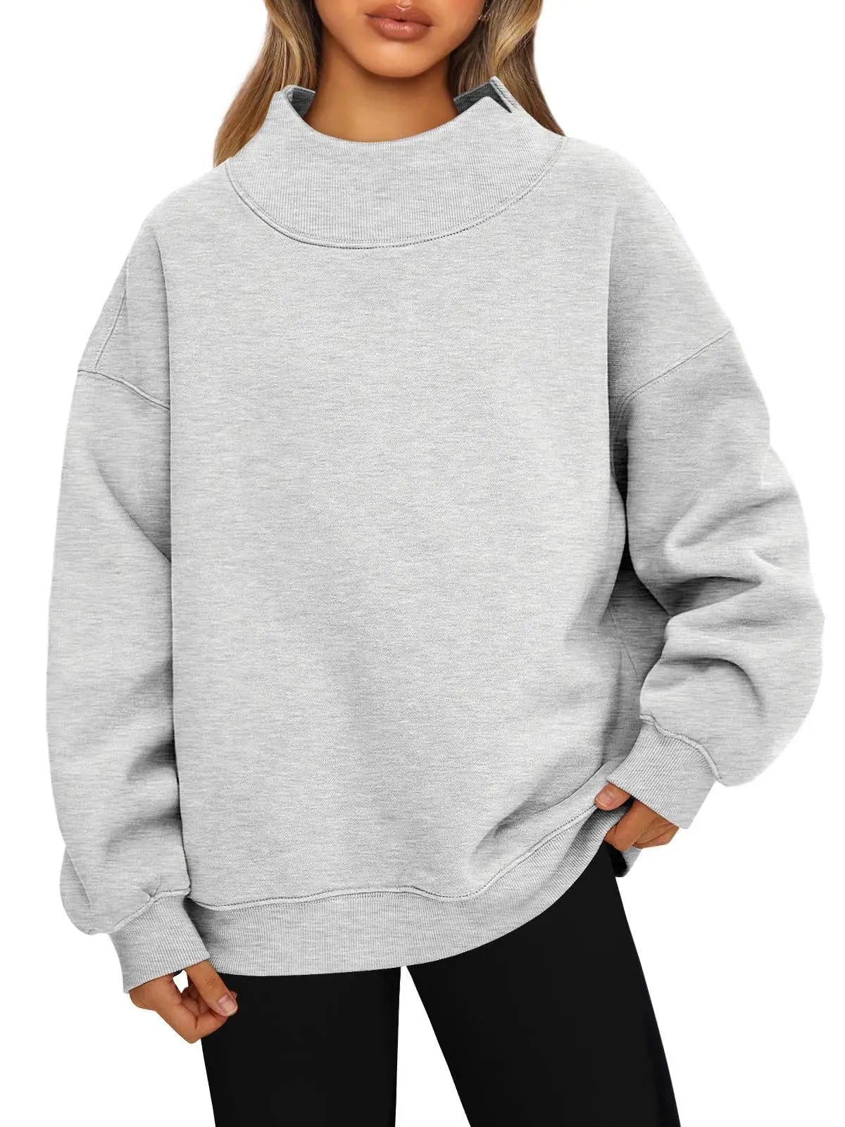 Women's Sweatshirt Long Sleeve Turtleneck Pullover Fleece Top