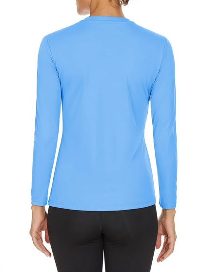 KEFITEVD UPF 50+ Women Long Sleeve T-Shirt UV Protection