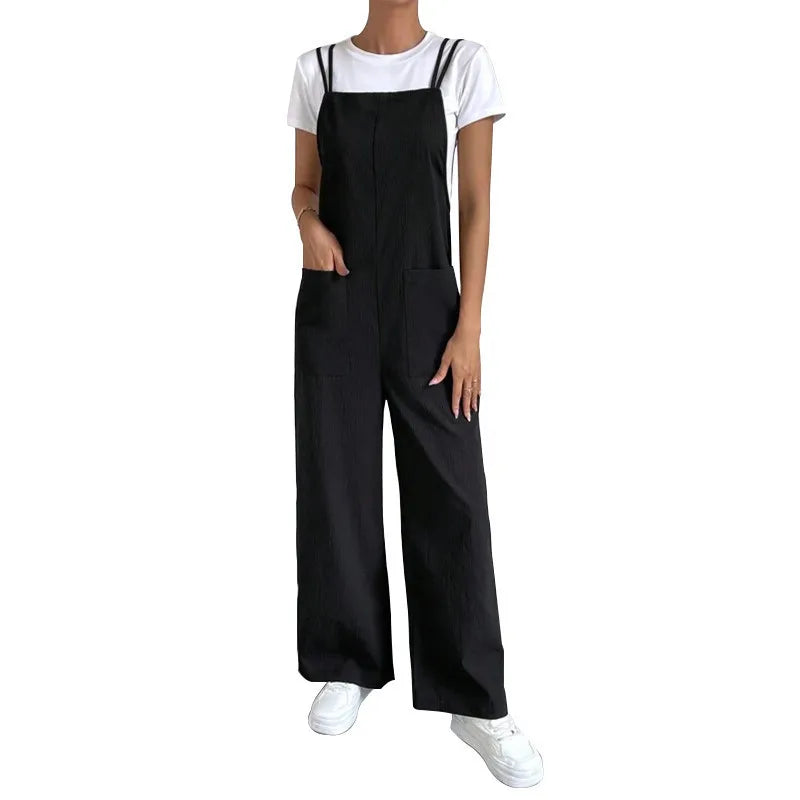 European And American Suspender Jumpsuit Women's 2024 Summer