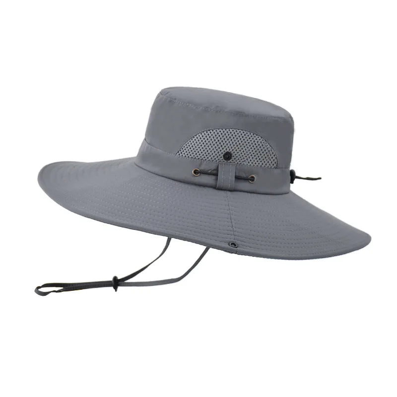 Unisex Wide Brim Bucket Hat for Outdoor Sports