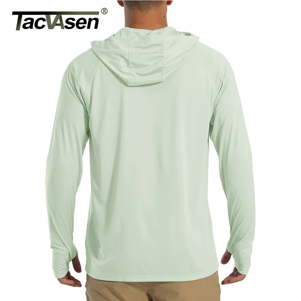 TACVASEN Sun Protection T-Shirts Mens Long Sleeve Hoodie