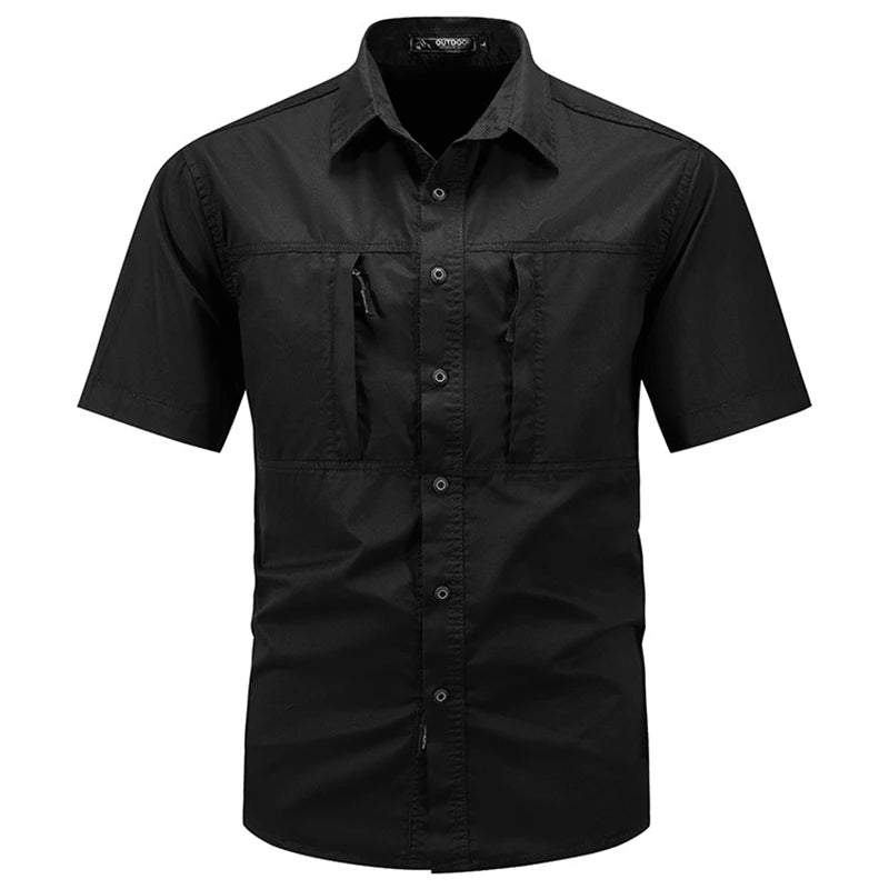 Men's Tactical Long-sleeved Shirts Quick-drying Multi-pocket T-shirt