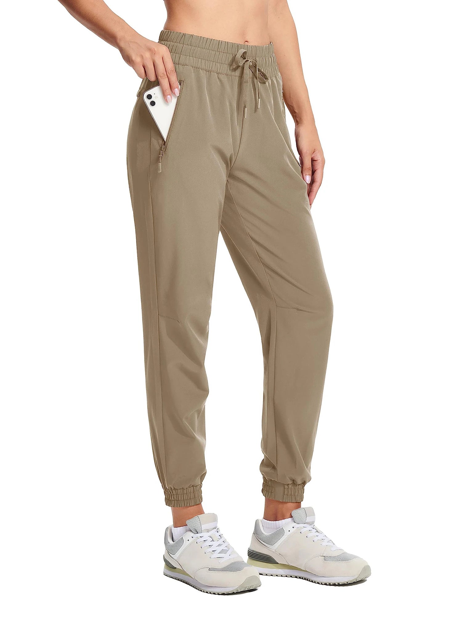 Women's Summer Quick-Dry Pants – Lightweight, Waterproof, and Breathable Hiking Trousers with Zipper Pockets for Outdoor Running and Activities