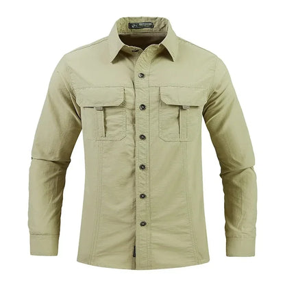 Men's Lightweight Quick-Drying Tactical Long-Sleeved Shirt