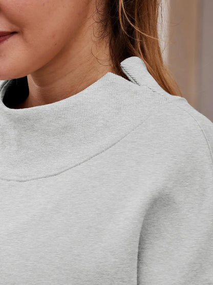 Women's Sweatshirt Long Sleeve Turtleneck Pullover Fleece Top