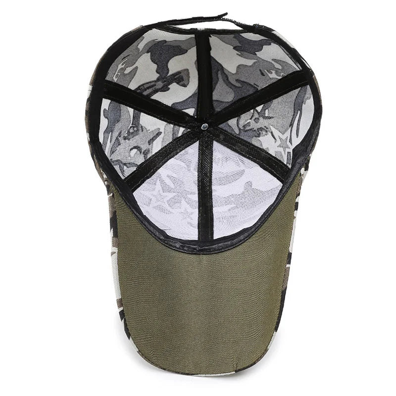 2024 Camouflage Hat Outdoor Sport Snap Back Cap For Men