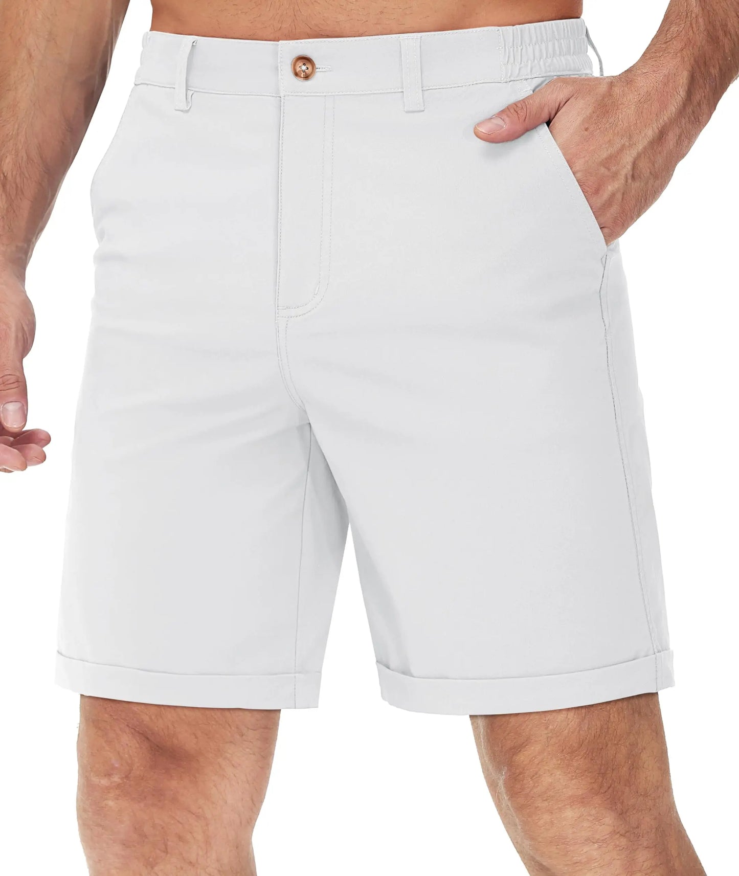 Summer Casual Shorts Mens Fit 7 Cotton Cargo Shorts