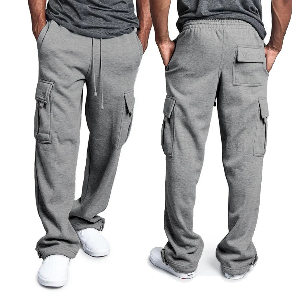 Mens Sweatpants Straight Fit Joggers for Sports Streetwear