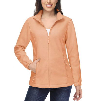 Women's Winter Fleece Jacket – Lightweight, Warm, and Soft Thermal Coat with Zip Pockets
