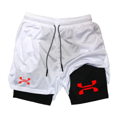 Running Shorts Men Gym Sports Shorts 2 In 1 Quick Dry Summer