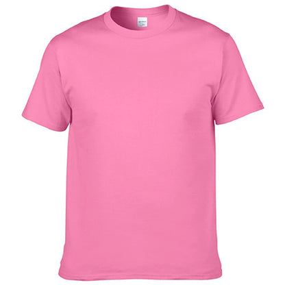 Men's T-Shirt - O-Neck, Pure Color, Short Sleeve, XS-3XL Casual Tee