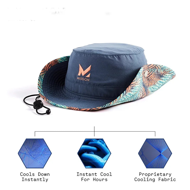 Unisex Men Fishing Boonie Cap Bucket Sun Hat UPF50+ Lightweight