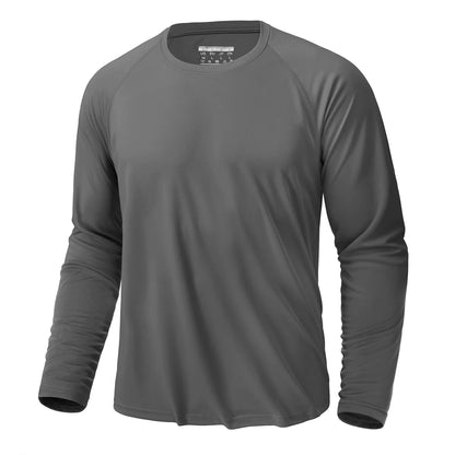 UV Shirt Men's O-Neck Long Sleeve UPF 50+ Tee