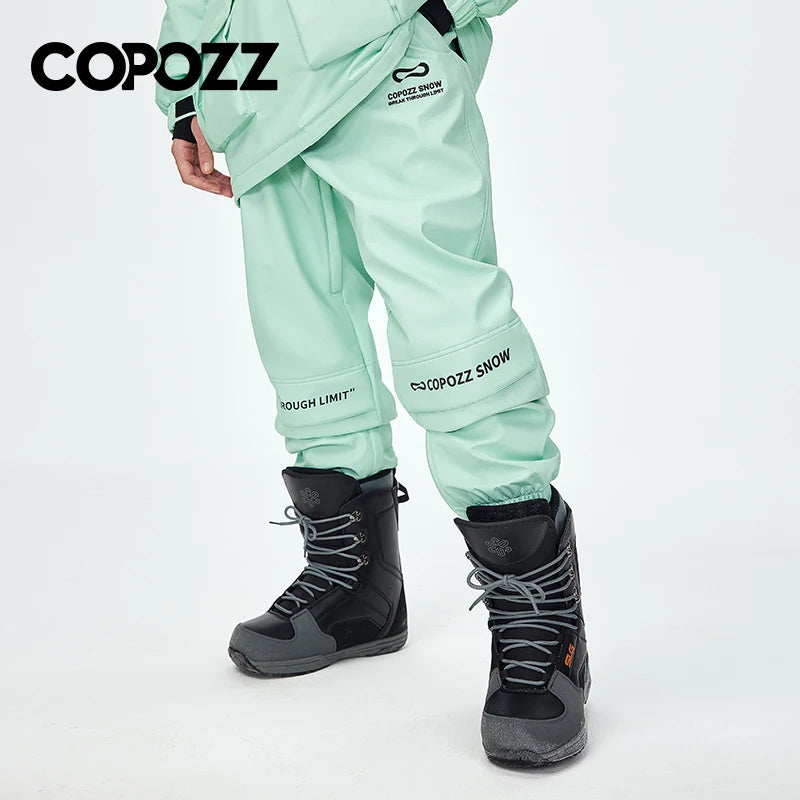 COPOZZ Waterproof Thicken Snow Clothes Unisex Ski Jacket Pants