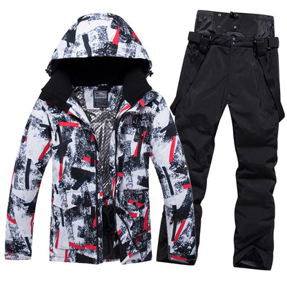 New Men Women Snow Wear Waterproof Ski Suit Set Outdoor Fashion