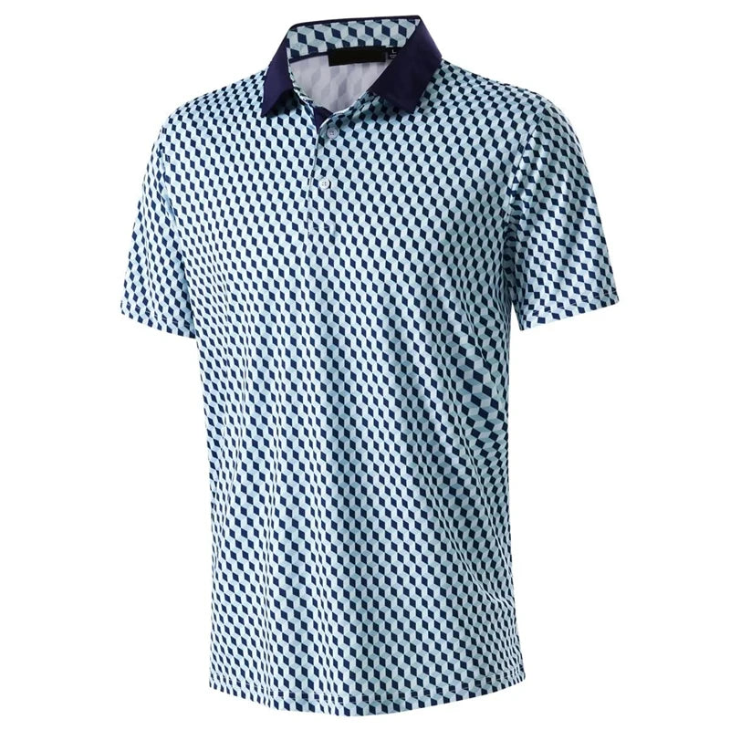 Men's Printed Polo Golf Shirt Pattern