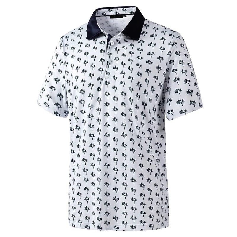 Men's Printed Polo Golf Shirt Pattern