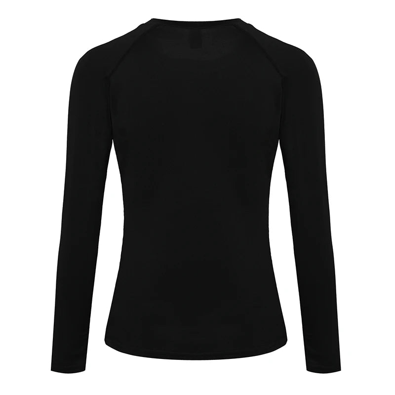 Women's Compression Shirt Athletic Yoga Running Long Sleeve T-Shirt