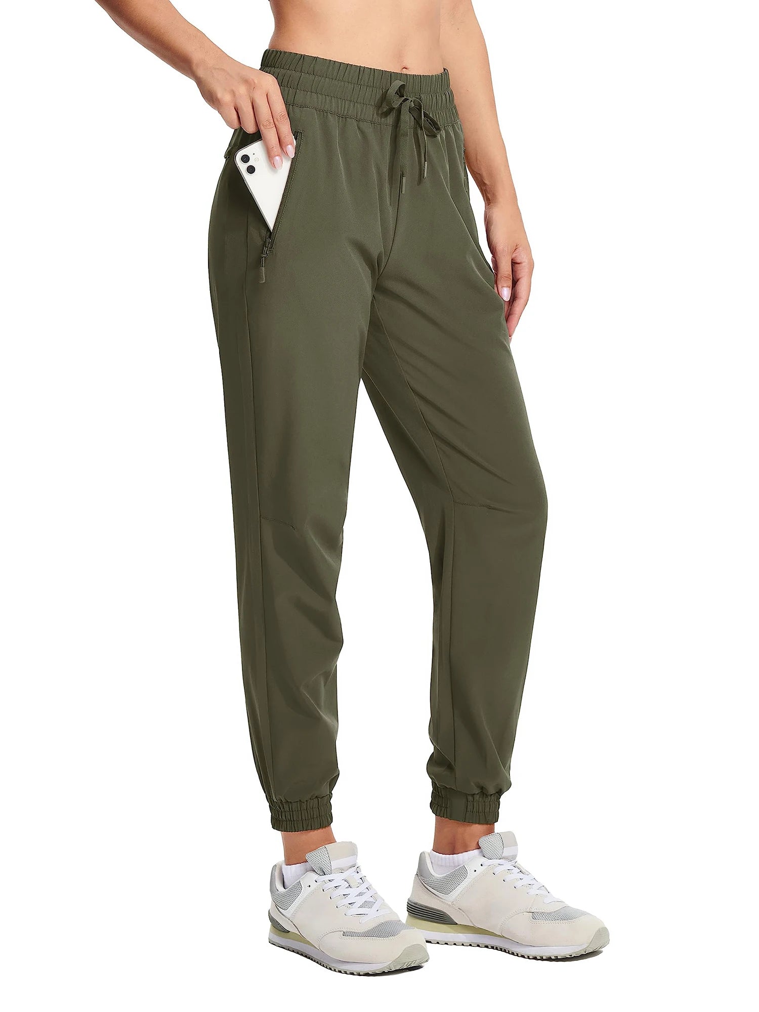 Women's Summer Quick-Dry Pants – Lightweight, Waterproof, and Breathable Hiking Trousers with Zipper Pockets for Outdoor Running and Activities
