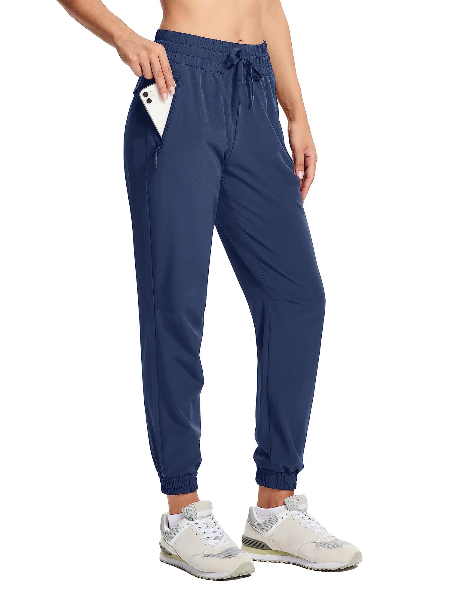 Women's Summer Quick-Dry Pants – Lightweight, Waterproof, and Breathable Hiking Trousers with Zipper Pockets for Outdoor Running and Activities