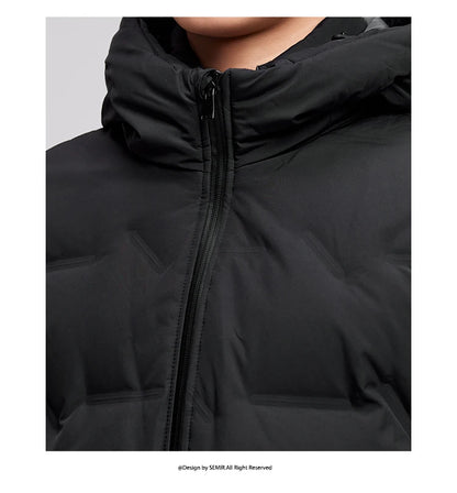 Semir Down Jacket Men 2024 New Waterproof Hooded Outerwear