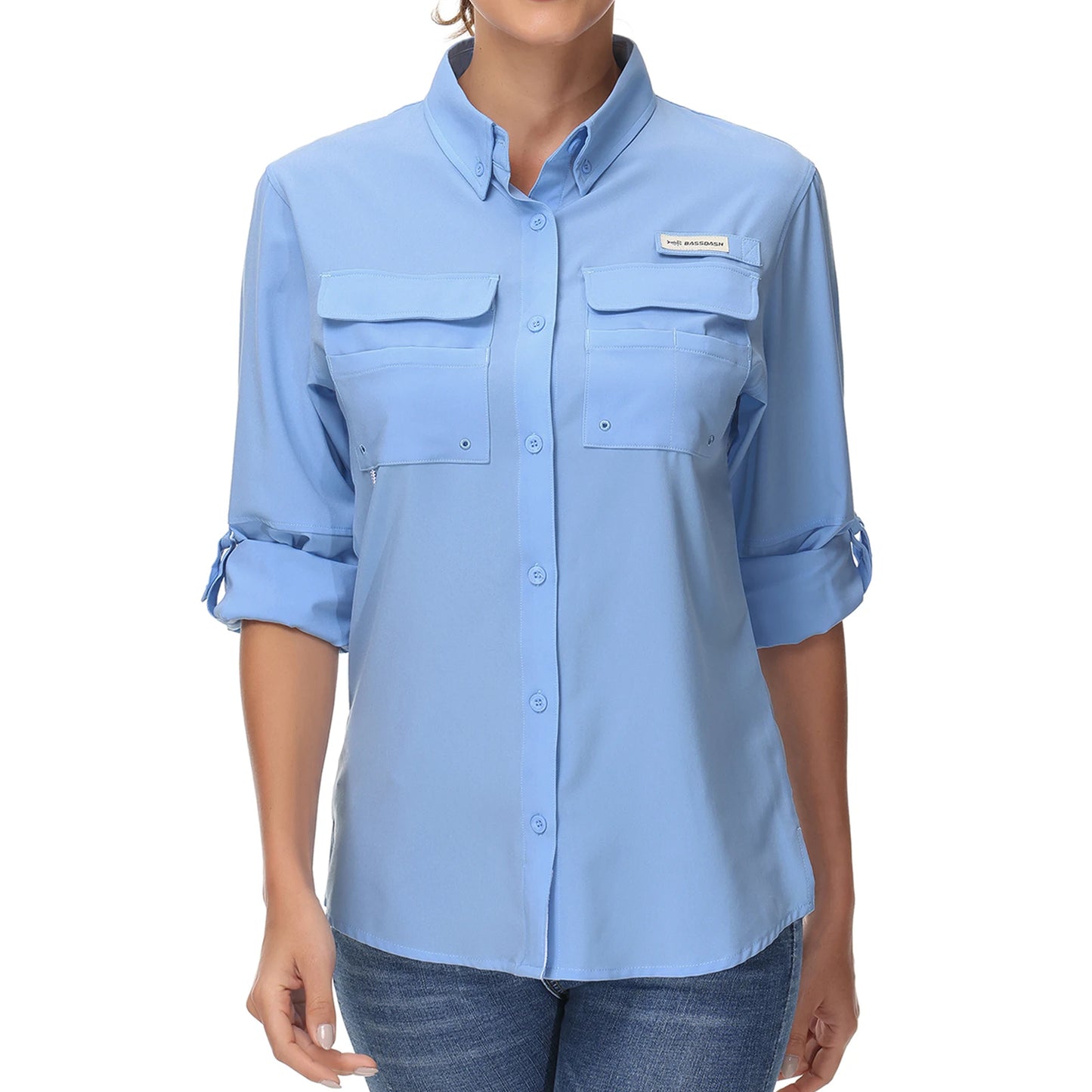 Bassdash Women's UPF 50 Long Sleeve Fishing Shirt Quick Dry