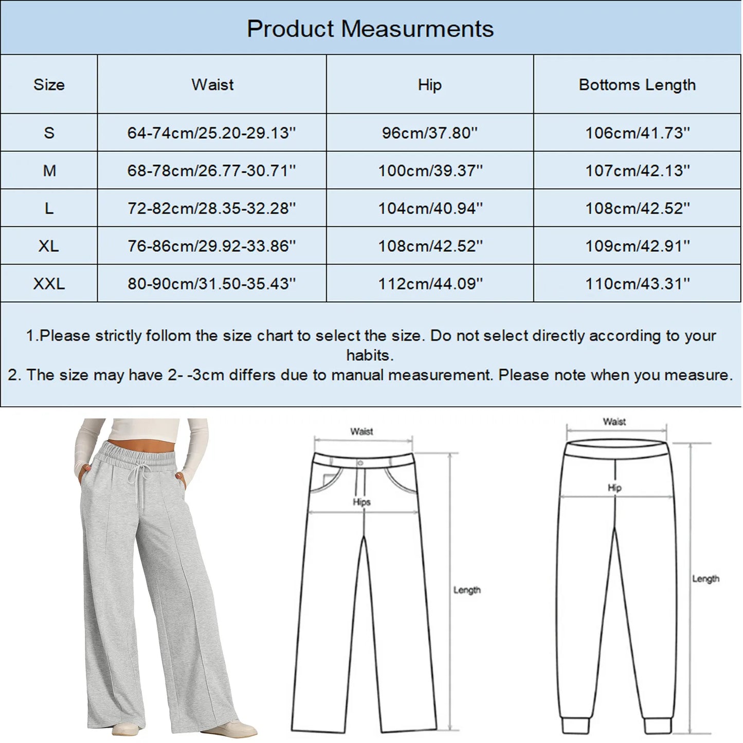 Tie Pants For Women Summer Casual Loose Wide Leg Trousers