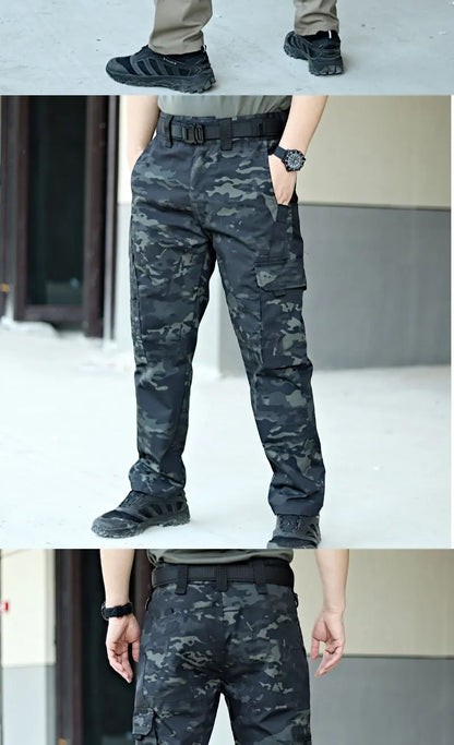 New Tactical Work Pants Men Outdoor Cargo Waterproof Trousers