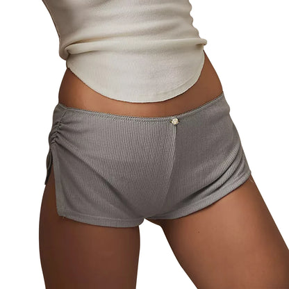 Women Casual Pajama Shorts Soft Comfy Side Split Lounge Pants