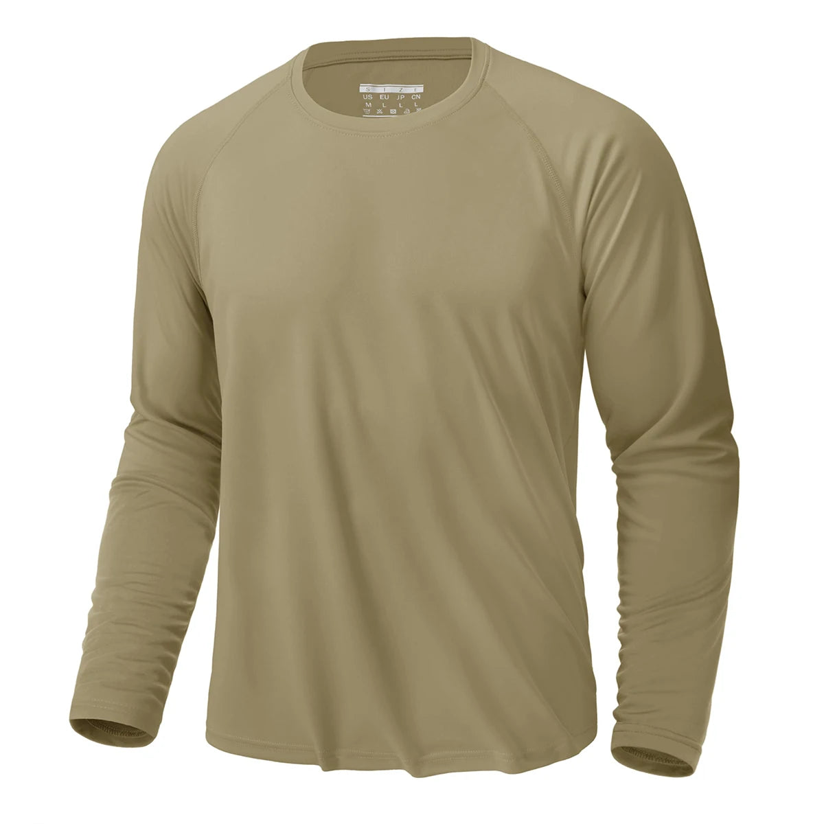 UV Shirt Men's O-Neck Long Sleeve UPF 50+ Tee