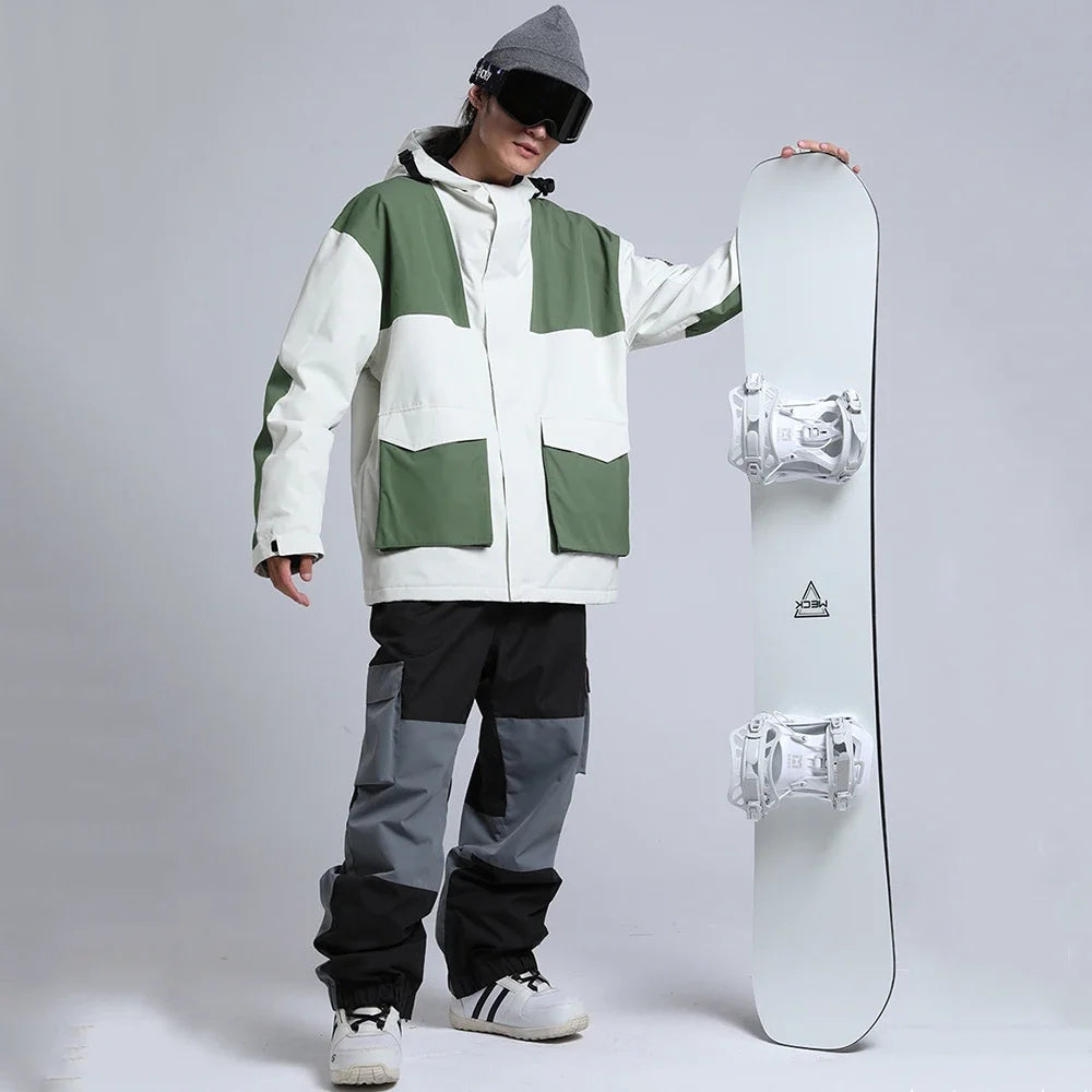 Loose Male Skiing Jackets New Snowboard Sport Waterproof Wear