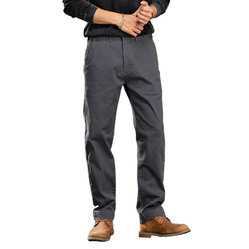 Men American Retro Streetwear Cargo Pants Plus Size Trousers