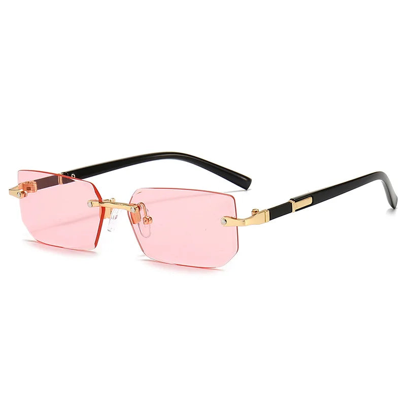 Unisex Rimless Rectangle Fashion Sunglasses