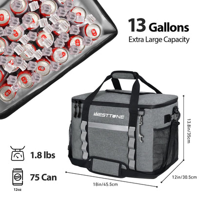 75-Can Collapsible Leakproof Soft Cooler