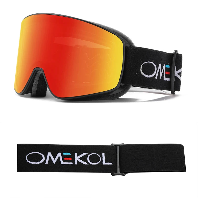 ELAX Double-Layer Anti-Fog Ski Goggles
