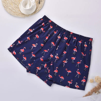 1Pc Men's Boxers Printing Arrow Panties Oversized Cotton Shorts